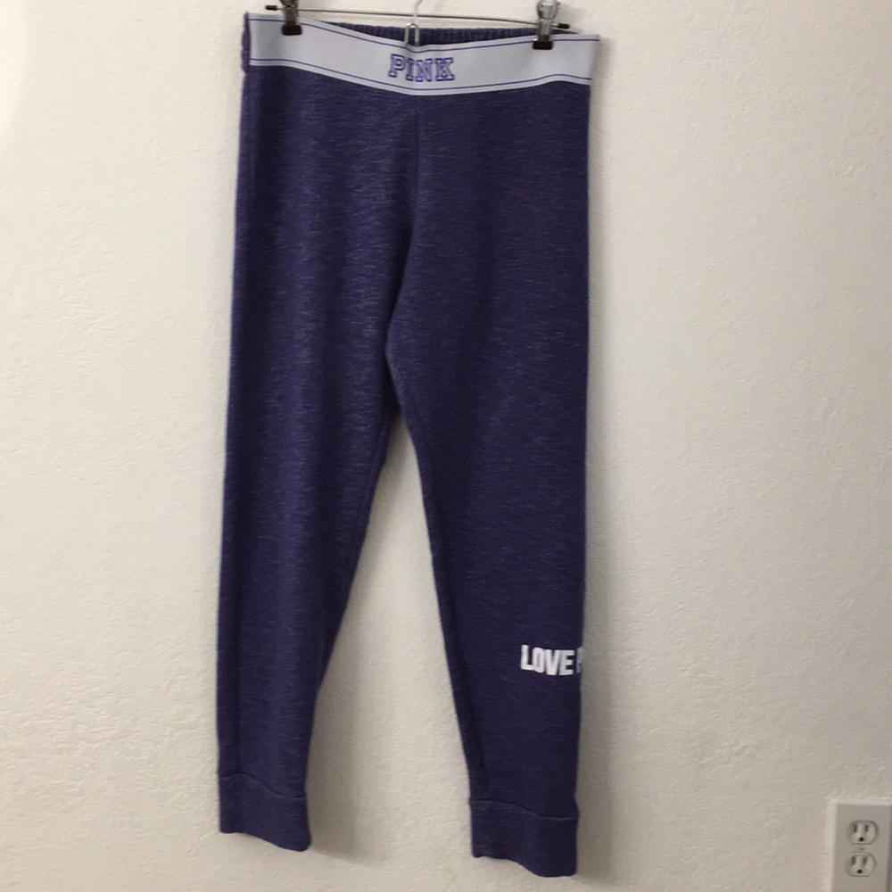 Pink Victoria’s Secret joggers size medium